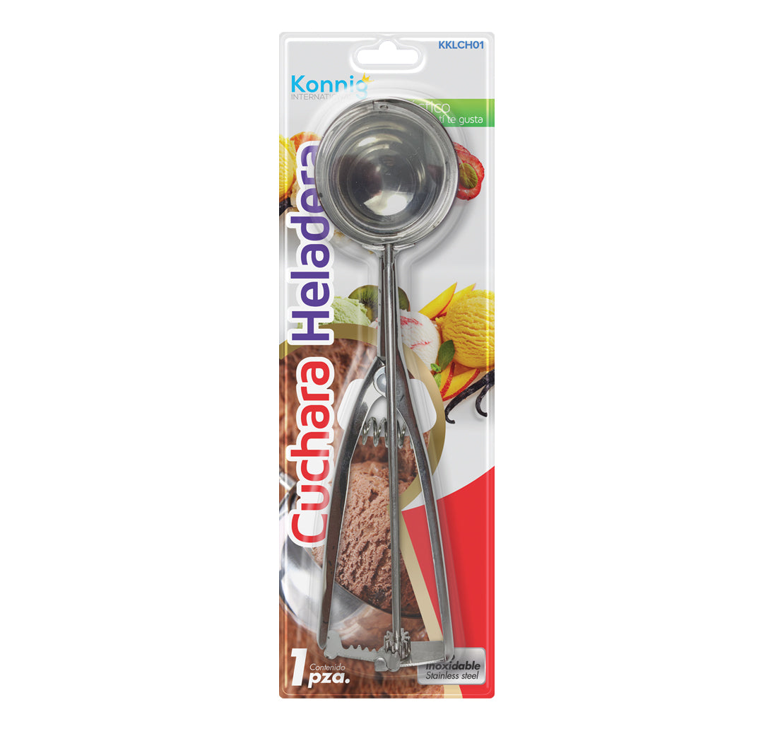 Cuchara para helado de acero inoxidable