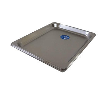 Charola para buffet de acero inoxidable de 32.5x26.5x2cm