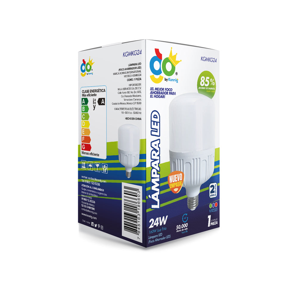Foco de LED ahorrador de 24w omnidireccional
