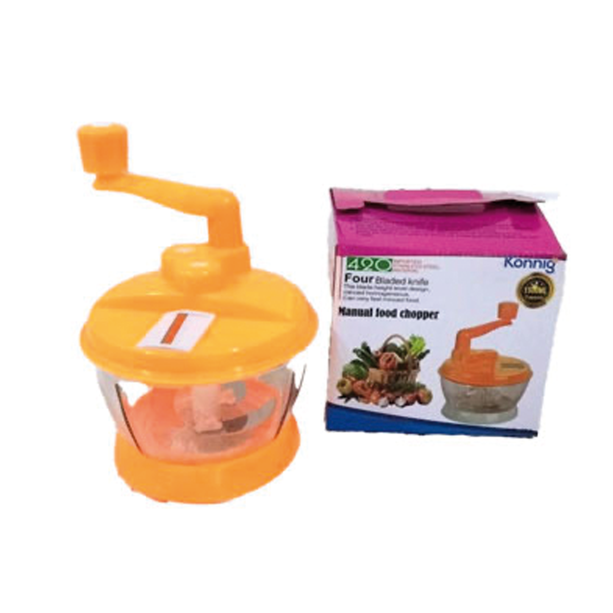 Rallador giratorio con recipiente