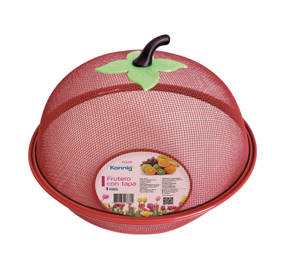 Frutero con tapa