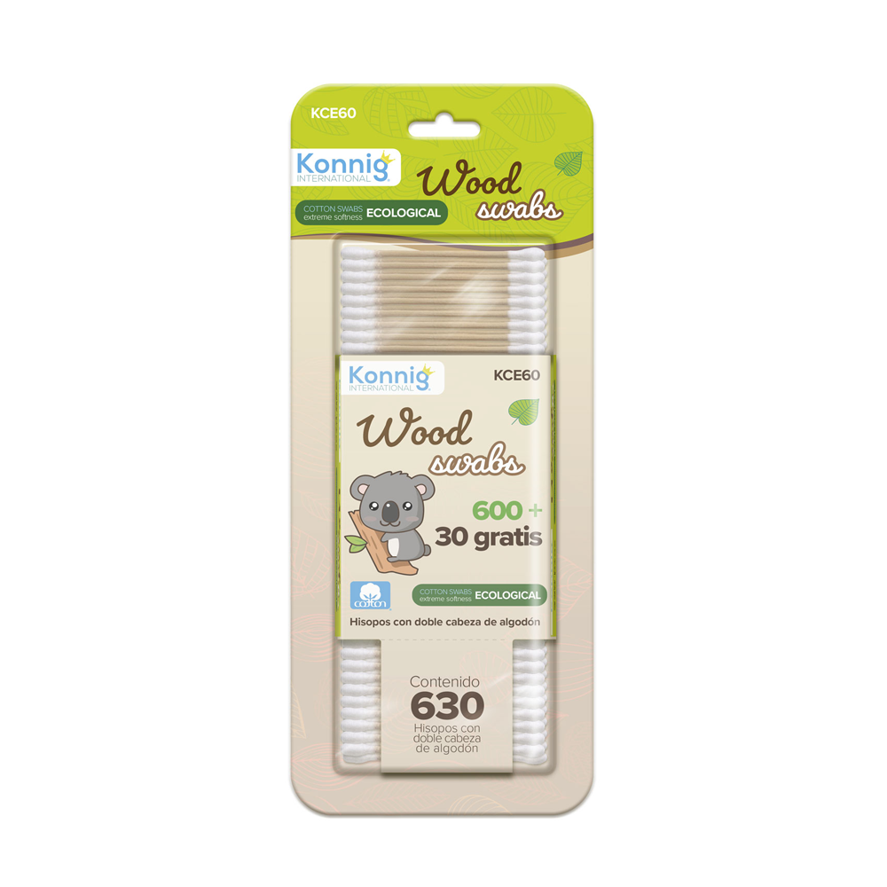 Cotonetes 630 pzas. de Bamboo