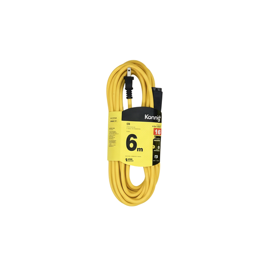 Extensión de uso rudo amarillo de 6m