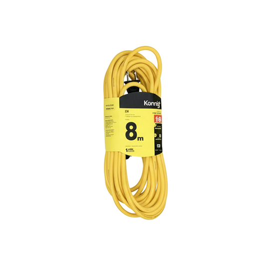 Extensión de uso rudo amarillo de 8m
