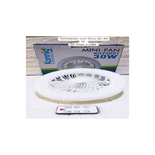 Foco LED ventilador de 30W