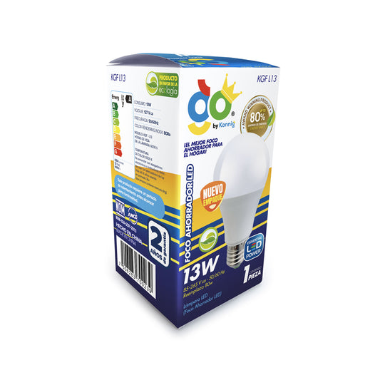Foco ahorrador LED 13w Bola