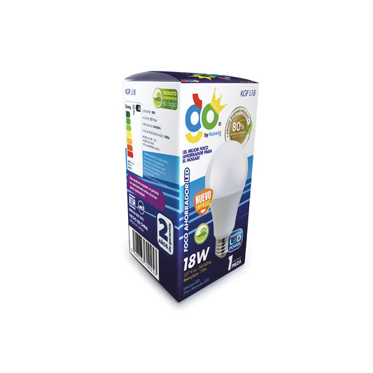 Foco ahorrador LED 18w