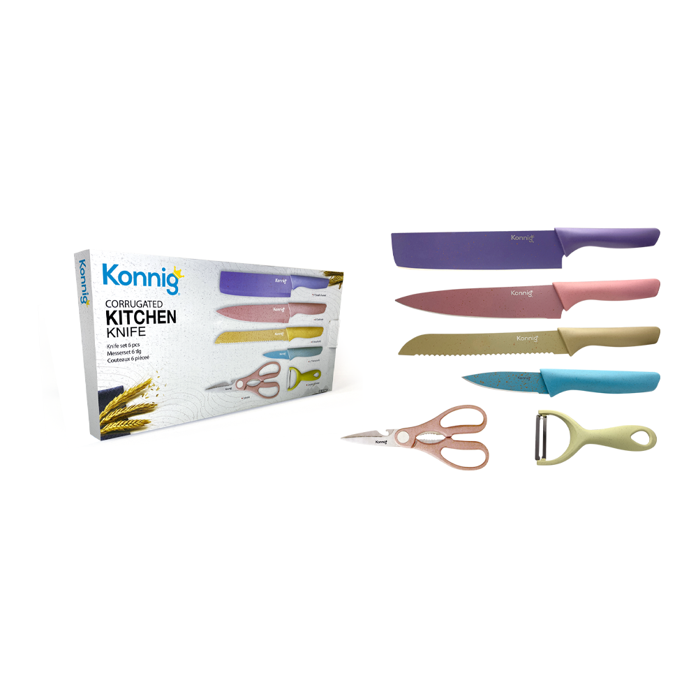 Set de Cuchillo Colores 6 pzas.