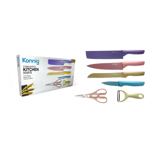Set de Cuchillo Colores 6 pzas.