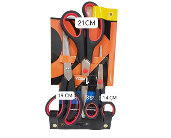 Juego de tijeras de 21cm, 19cm y 14cm
