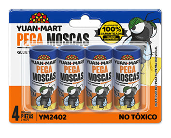 Pegamoscas blister con 4 pzas.